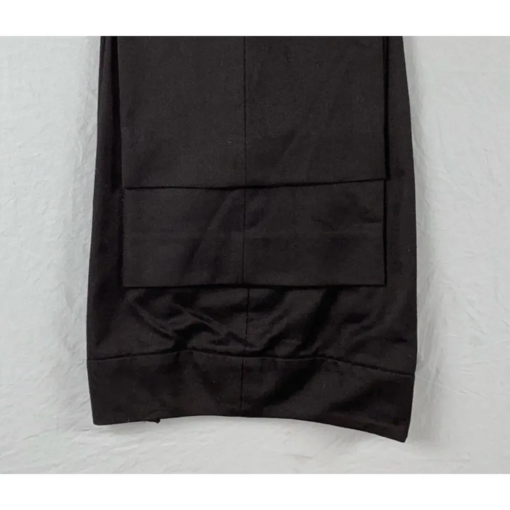AKRIS Italy Side Zip Flare Leg Lightweight Wool Flannel Pants, Trousers. 8, EUC!